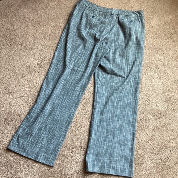 Dressbarn Women's Wide Leg Hi-Rise Patterned Trousers Dress Pants Size 14 - Picture 8 of 10